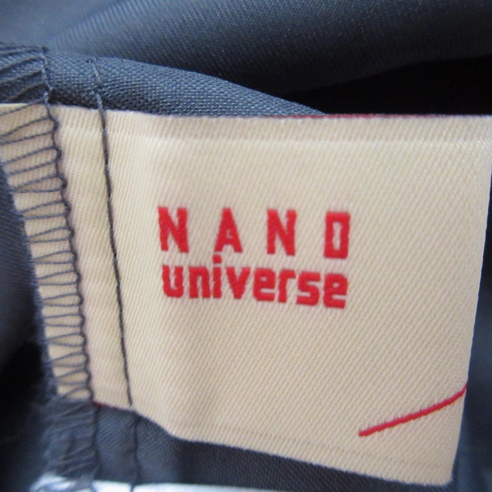 nano universe JAPAN.  LB.03 Charcoal Color Semi-Sheer Pleated Dress