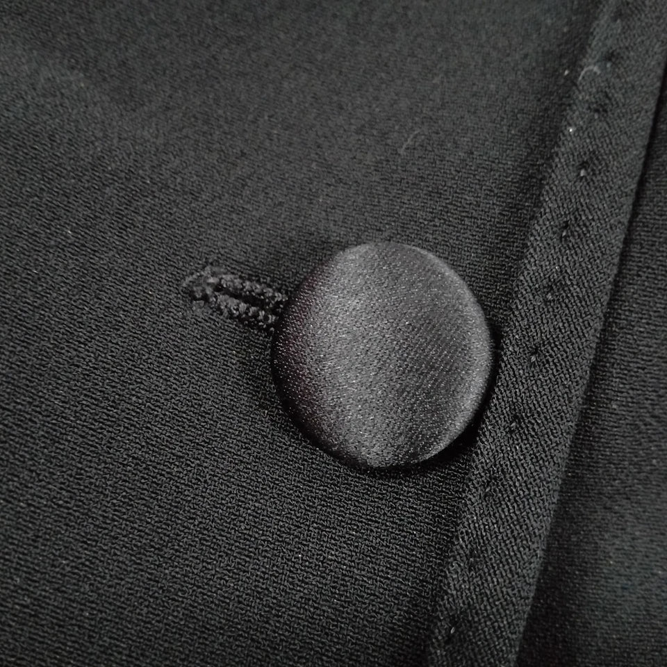 DOLCE&GABBANA ITALY. Black Rayon Acetate Silk Coat