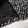 Prada Italy. B/W Rayon, Mohair, Wool Mini Skirt