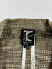 Tricot Chic (Hysteric Glamour, no Label) JAPAN. Vintage 2000s Cotton Tweed Zipper Distressed Tweed Jacket
