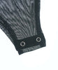 UNITED TOKYO JAPAN. Black Cut/Sew Semi Sheer Bodysuit