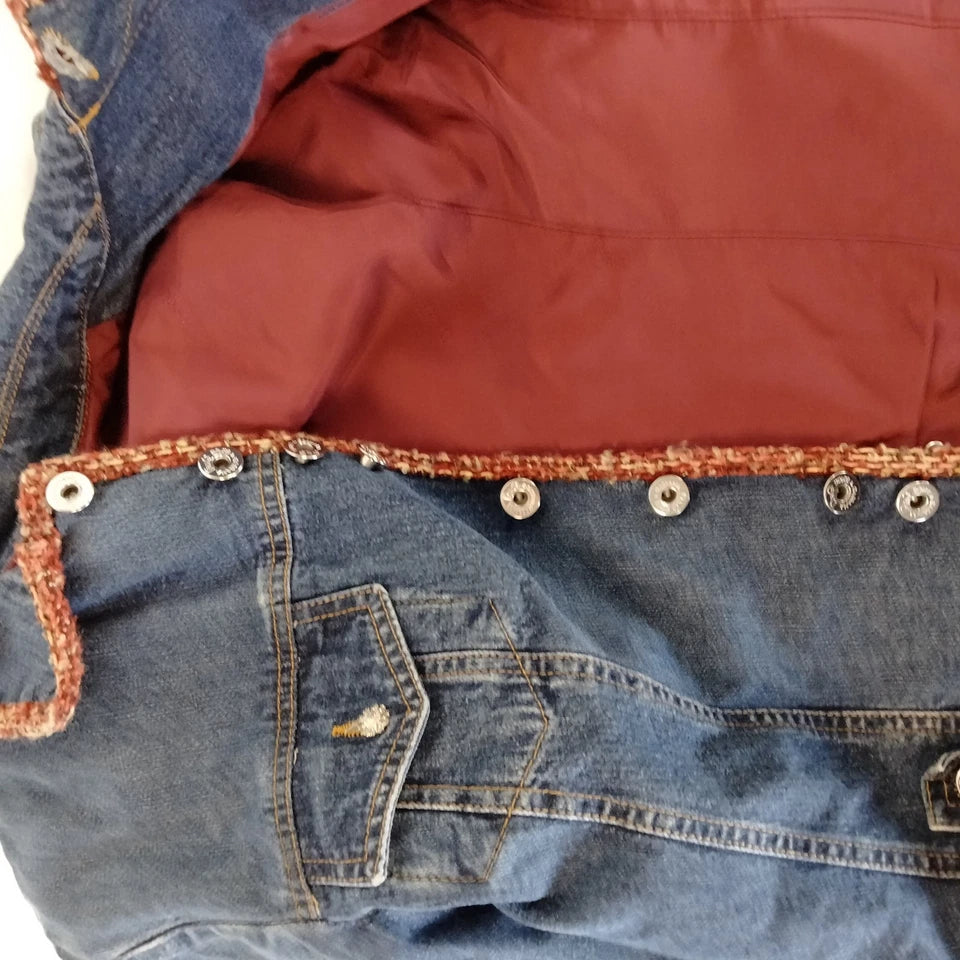 DOLCE&GABBANA ITALY. D&G. Vintage Rayon/Denim Jacket
