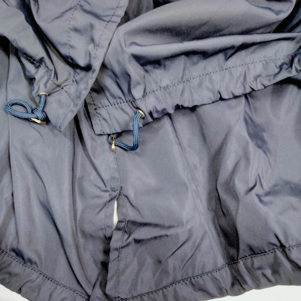 Givenchy Paris. Navy Blue Cotton, Nylon, Cupro Coat