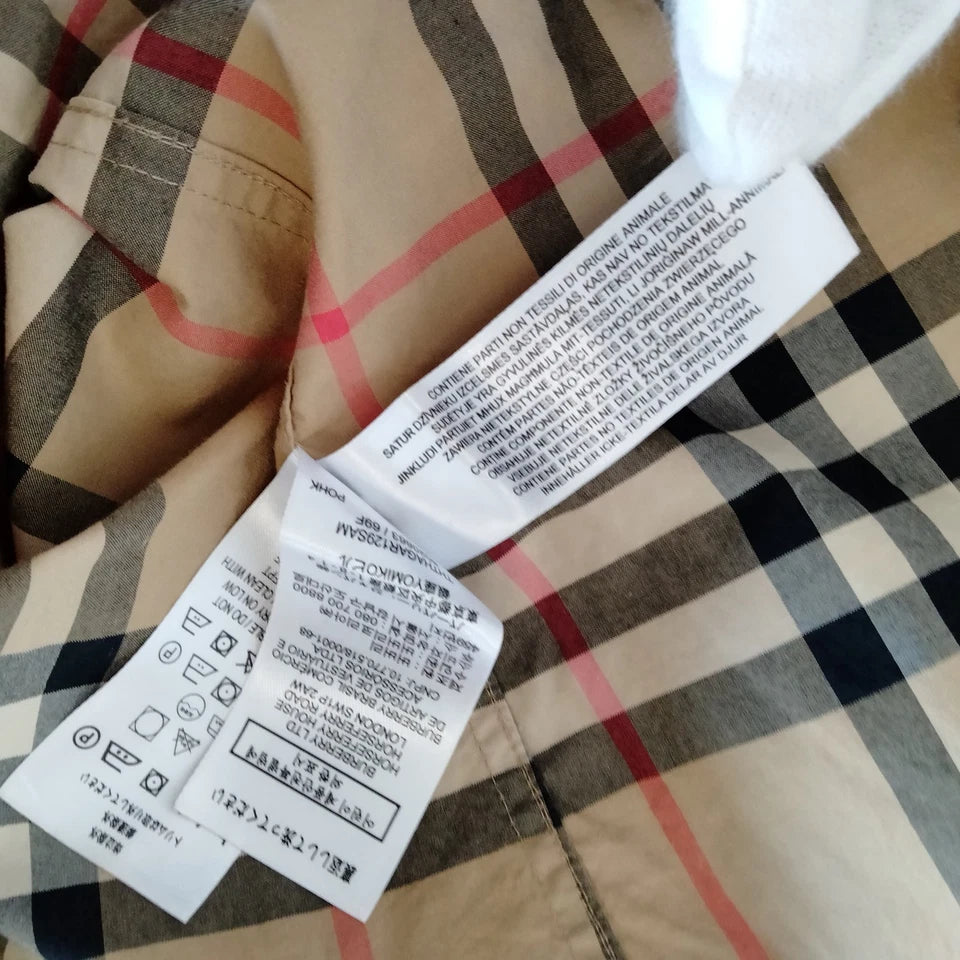 Burberry London Vintage Classic Burberry Cotton Button Top
