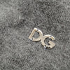 DOLCE&GABBANA ITALY. Gray Nylon, Rayon Blend Button Top