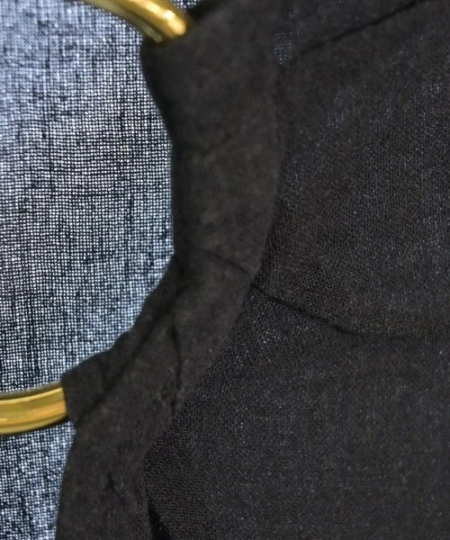 NOBLE JAPAN. Black Linen/Cupro Blend Casual Shirt