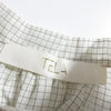 TELA graph JAPAN. Cotton/Silk Blend Off-White check dolman sleeve dress