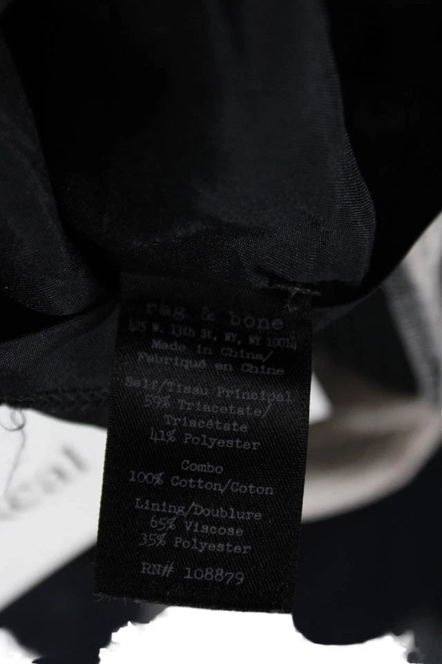 Rag & Bone NY. Black Short Sleeve Shift Dress