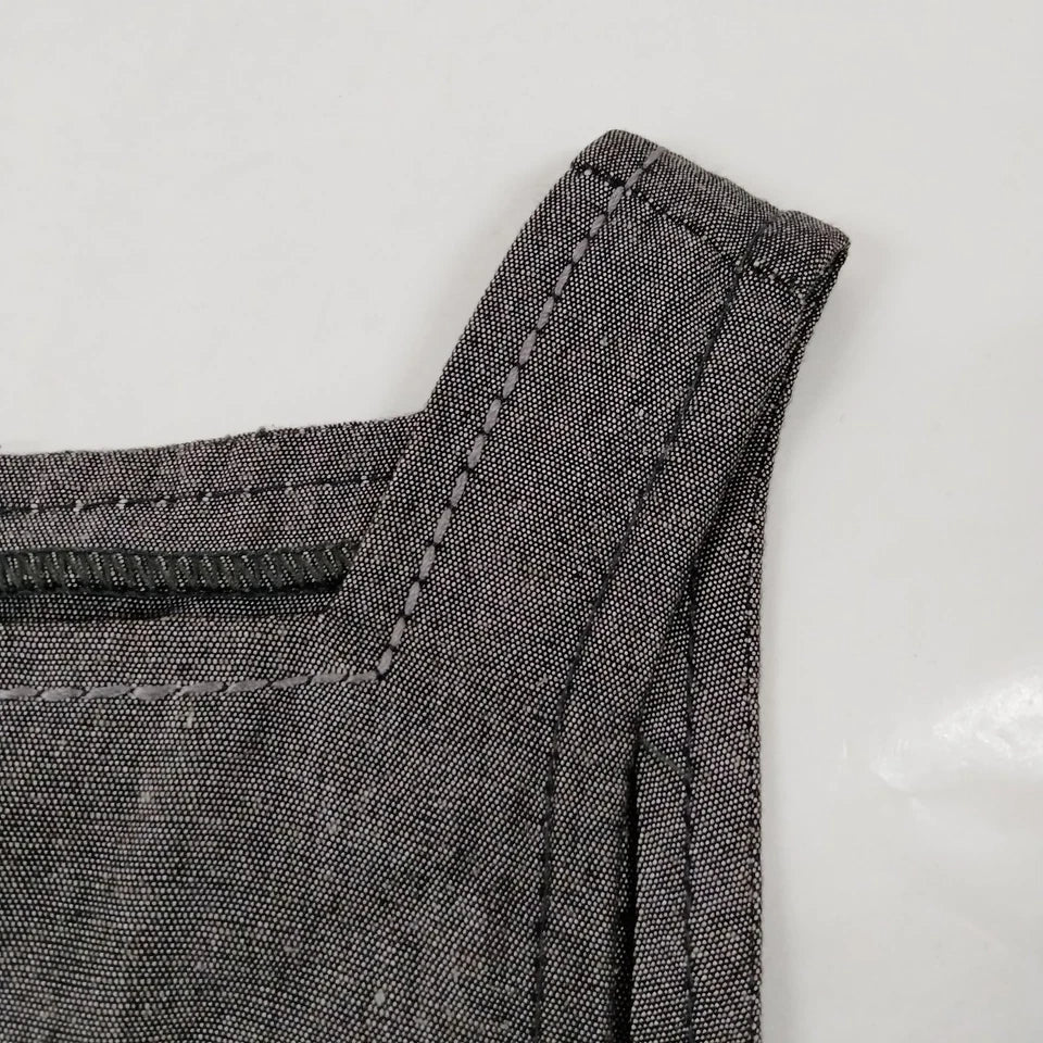 Fendi Italy. Vintage Gray Rayon/Linen Dress
