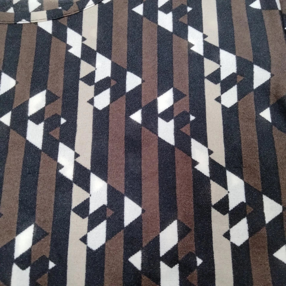 Fendi Italy. Abstract Logo Printed Nylon Top