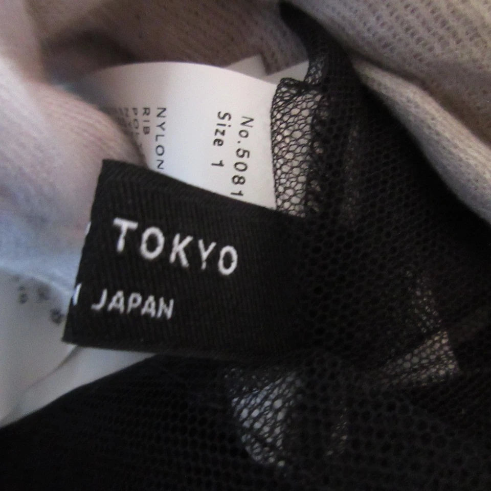 UNITED TOKYO JAPAN. Black Tulle Embroidery Skirt