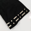 Fendi Italy. Black Rayon Long Sleeve Top