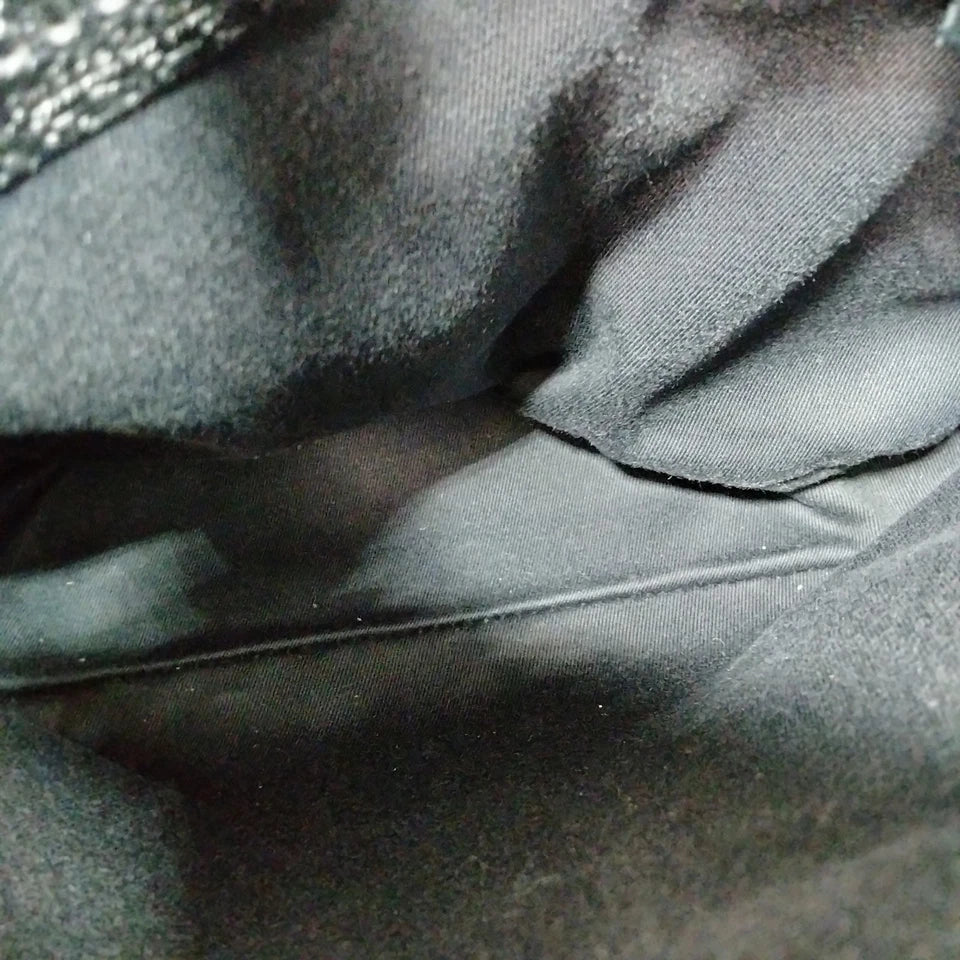 GUCCI ITALY. Vintage Black Canvas Logo Bag