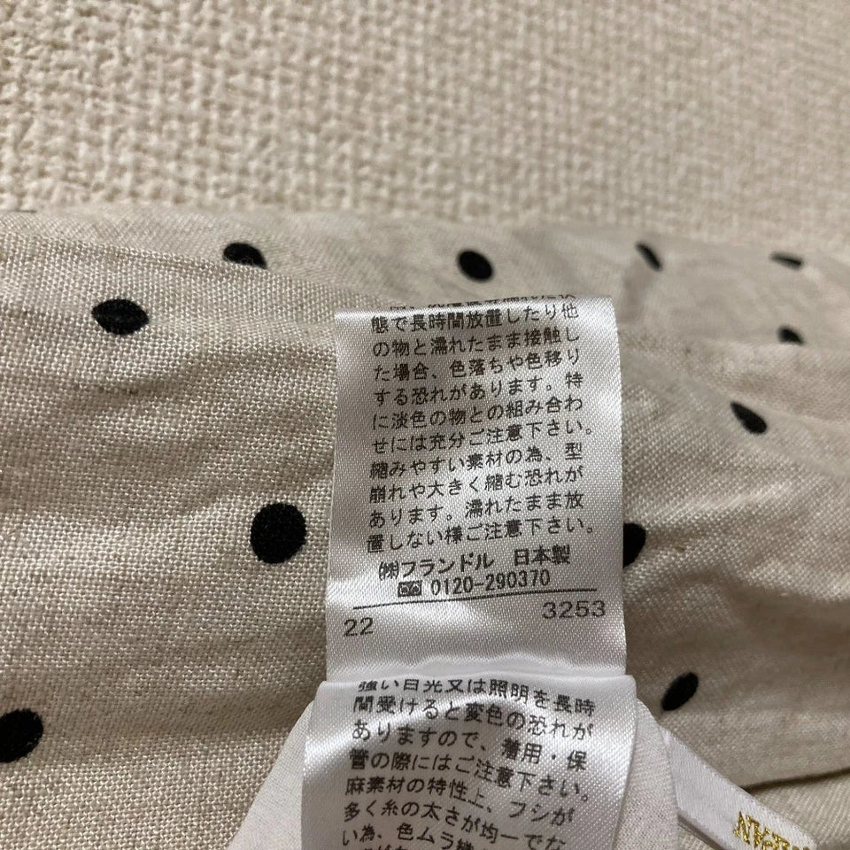 Maglie par ef-de JAPAN. Beige polka dot short sleeve long dress