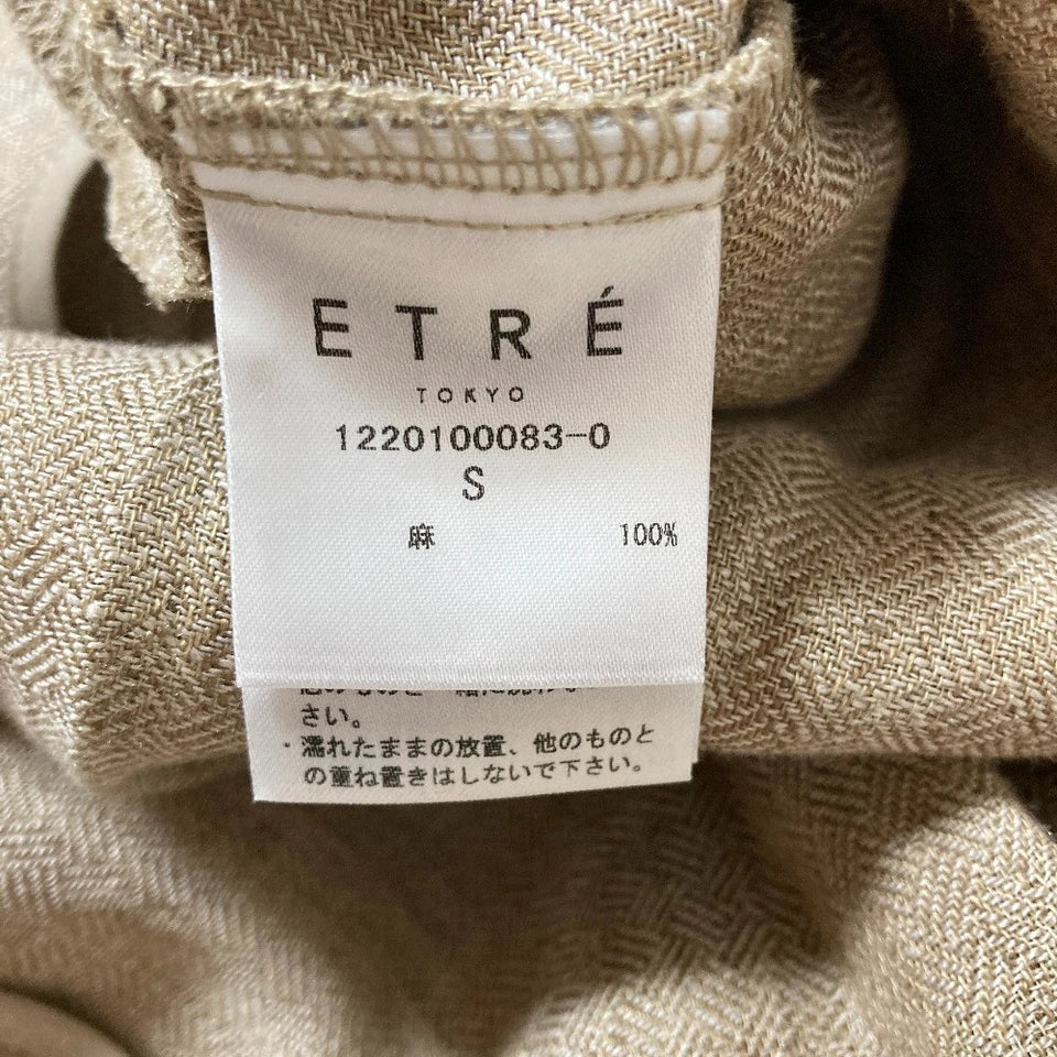 ETRE TOKYO JAPAN. NEW W TAGS. Linen Herringbone Linen Long Dress