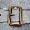 Burberry Brit UK. Cotton Belted Denim Sleeveless Dress
