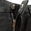 Gucci Italy. UNISEX Black Cotton Polyurethane Red Stripe Gucci Logo Pants