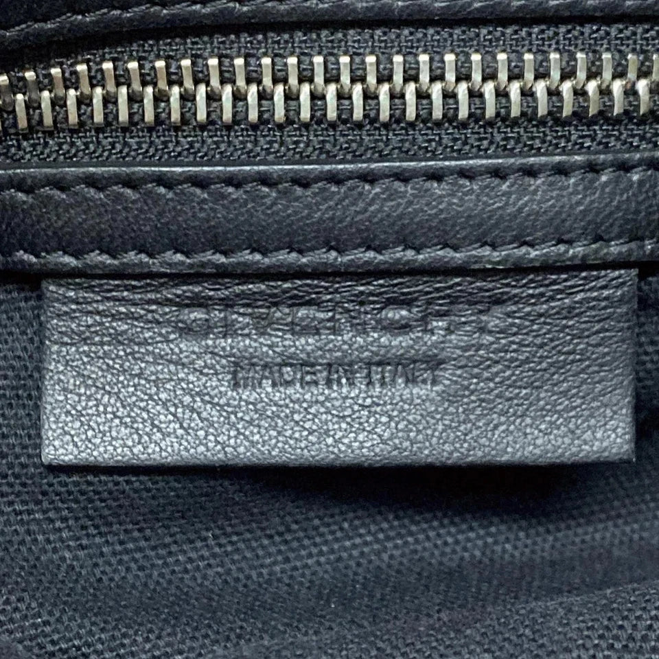 Givenchy Paris. Black Unborn Calf Leather Mini Shoulder Bag / Crossbody Bag