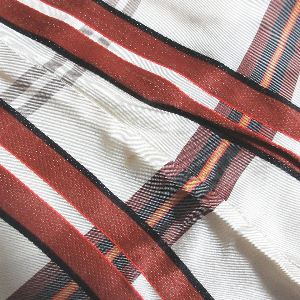 LIVIANA CONTI ITALY. Beige Rayon Check Sleeveless Dress