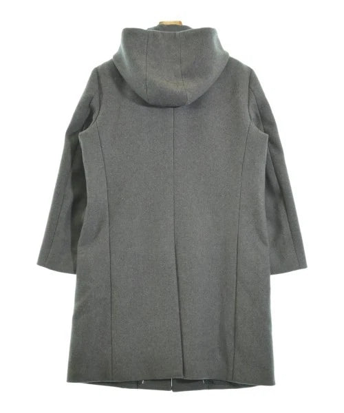 UNITED TOKYO JAPAN. Gray Wool Blend Long Coat w/Hood