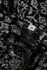 Isabel Marant Paris. Black Cotton Floral Ruffle V-neck Long Sleeve Wrap Dress