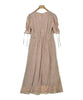 Rirandture Japan. Pink x Ivory (Flower Pattern) Dress