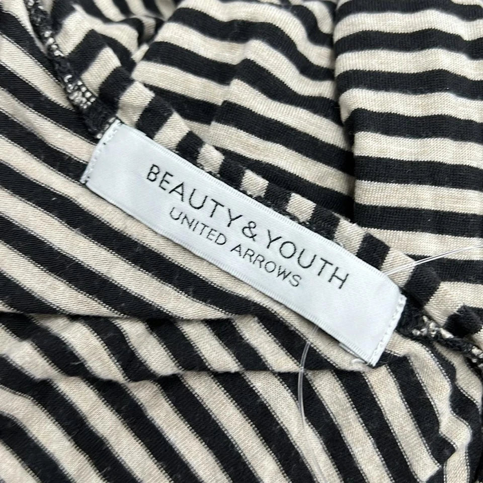 BEAUTY&YOUTH UNITED ARROWS. JAPAN.  - Beige Black Stripes Long Dress