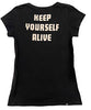 Hysteric Glamour Japan. Black “Unchained” Portrait T-Shirt Printed Both Sides
