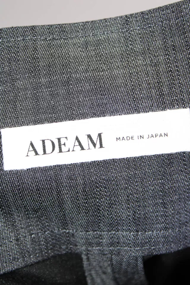 Adeam Japan. NEW W/TAGS. Gray Wide Leg Pleated Mid Rise Pants