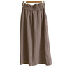 nano universe JAPAN. SHELTECH Greige High-Waisted Straight Skirt