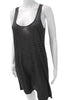 Rag & Bone NY. Gray Mini Striped Viscose Tank Dress