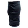 Givenchy PARIS.Black Rayon Acrylic Nylon Logo Skirt