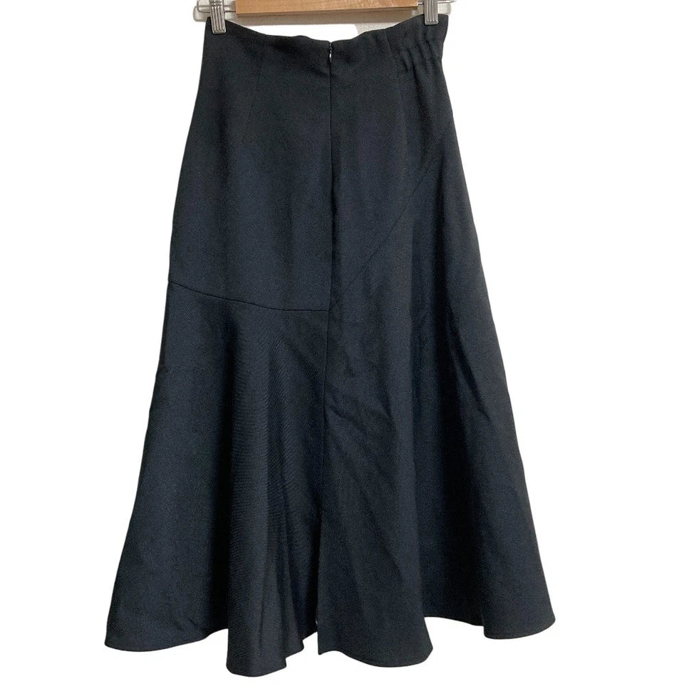 UNITED TOKYO JAPAN. Black/Cream Color Belting Docking Skirt