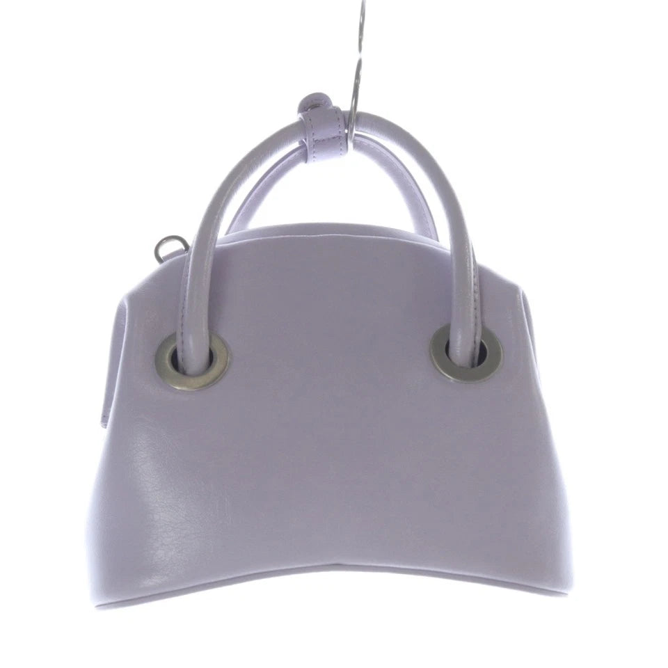OSOI SEOUL. Violet Tinted Leather CIRCLE MINI 2WAY Bag Handbag Shoulder Bag