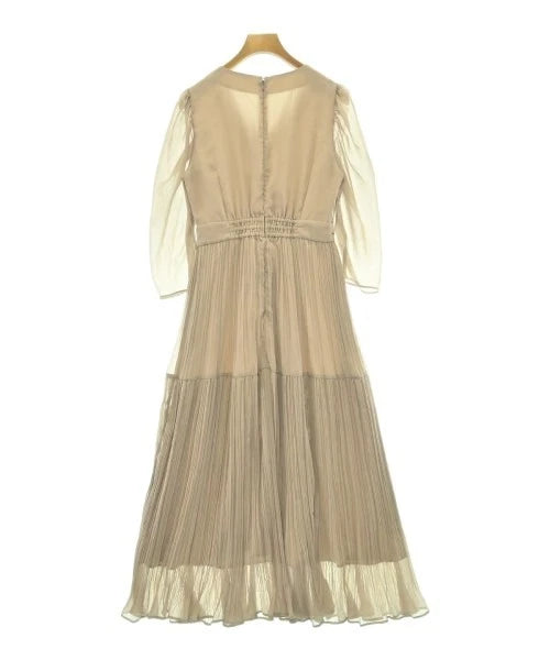 Rirandture Japan. Beige Semi Sheer Cotton/Poly Blend Dress