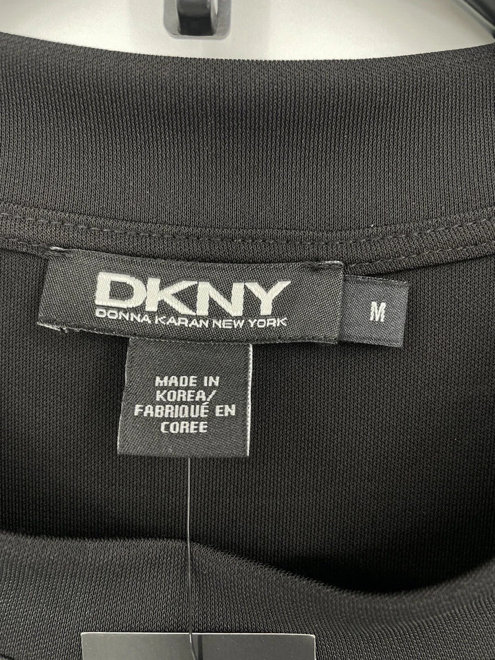 DKNY. NEW W/TAGS. Poly/Spandex Pullover Black Dress