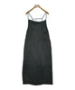 NOBLE JAPAN. Black Acetate Blend Slip Dress