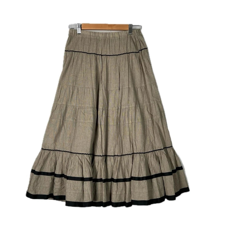 IENA JAPAN. Khaki Color Cotton Skirt
