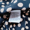 MOSCHINO Italy. Black Silk Polka Dot Blouse