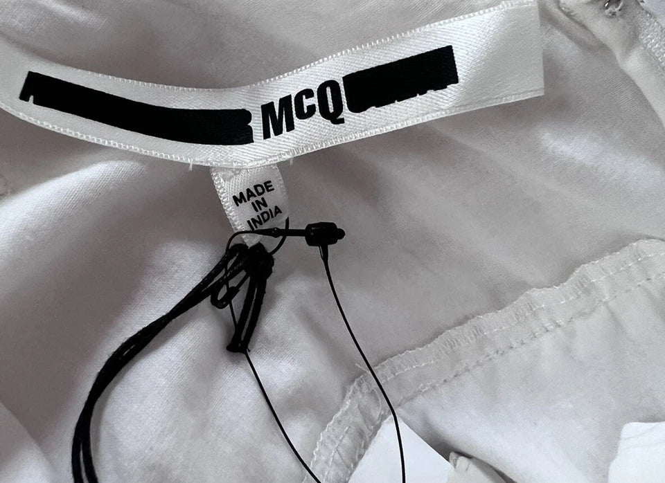 ALEXANDER MCQUEEN UK. MCQ. NEW W/TAGS Pleated Flutter-Sleeve Midi Dress