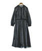 ROSSO JAPAN. NWOT. Black Semi Sheer Long Dress