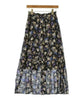BEAUTY&YOUTH UNITED ARROWS JAPAN. Black Floral Cotton Blend Long/Maxi Length Skirt