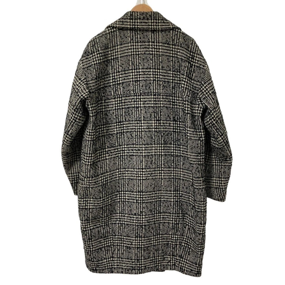 UNITED TOKYO JAPAN. Black/Grey Plaid Tweed Coat