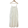 GREYCHORD JAPAN. White Cotton Gathered Camisole Dress