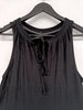 FatFace London UK. Tanya Sarne Vintage Black Viscose Sleeveless Tank Style Maxi Dress