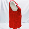 CHANEL PARIS. Vintage Burgundy Red Silk Chanel Buttons Shoulder, and Back Top