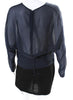 Acne Studios Sweden. Navy/Black Colorblock Long Sleeves Mini Dress