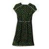 Fendi Italy. Black Abstract Print Nylon/Acrylic Blend Dress