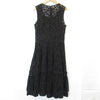 COMME des GARCONS JAPAN. TRICOT. Black Cutwork Sleeveless Dress
