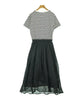 URBAN RESEARCH DOORS JAPAN. White x Black (Border) Dress